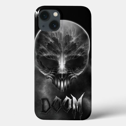 Ik ben Doom Fractal Skull Case-Mate iPhone Case (Achterkant)