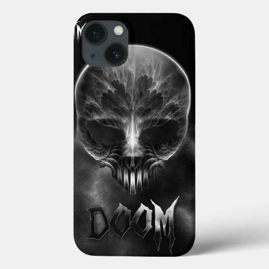 Ik ben Doom Fractal Skull Case-Mate iPhone Case (Achterkant)