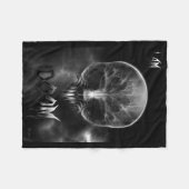 Ik ben Doom Fractal Skull Fleece Deken (Voorkant (Horizontaal))