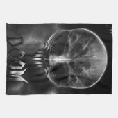 Ik ben Doom Fractal Skull Theedoek (Horizontaal)