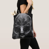 Ik ben Doom Fractal Skull Tote Bag (Dichtbij)