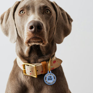 Ik ben Dove Aangepaste Tekst Huisdier Medisch Alar Huisdierpenning