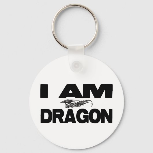Ik ben Dragon Sleutelhanger (Voorkant)