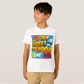 Ik ben drie Mendous 3rd Birthday Comic Book T-shirt (Voorkant volledig)