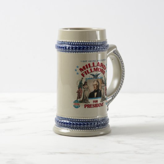 "Ik ben Drink en heb Fillmore gestemd!" Stein Bierpul (Voorkant rechts)