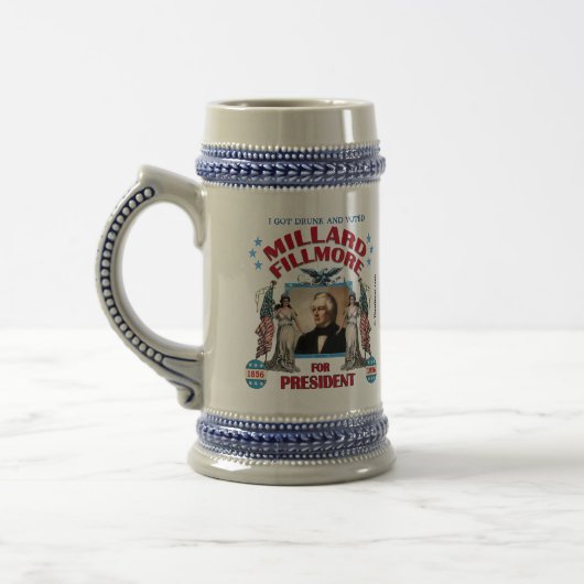 "Ik ben Drink en heb Fillmore gestemd!" Stein Bierpul (Links)
