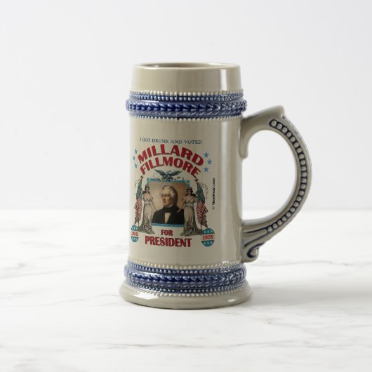 "Ik ben Drink en heb Fillmore gestemd!" Stein Bierpul (Rechts)