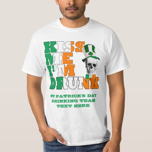 Ik ben Drink van St Patrick's. T-shirt (Voorkant)