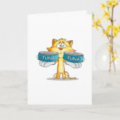 Ik ben Droevig - Kat Kaart (Gele Bloem)