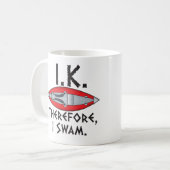 Ik ben dus aan het zwoegen. koffiemok (Voorkant links)