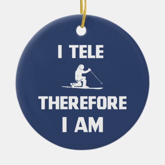 Ik ben dus Tele Keramisch Ornament (Voorkant)