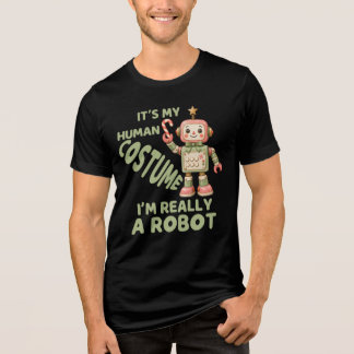 Ik ben echt een robot, Feestelijke Robots Kerstmis Tri-Blend Shirt