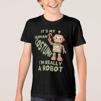 Ik ben echt een robot, Feestelijke Robots Kerstmis Tri-Blend Shirt