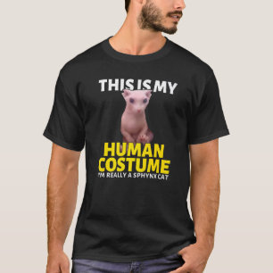 Ik ben echt een Sphynx Cat Hairless Bingus Meme T-shirt
