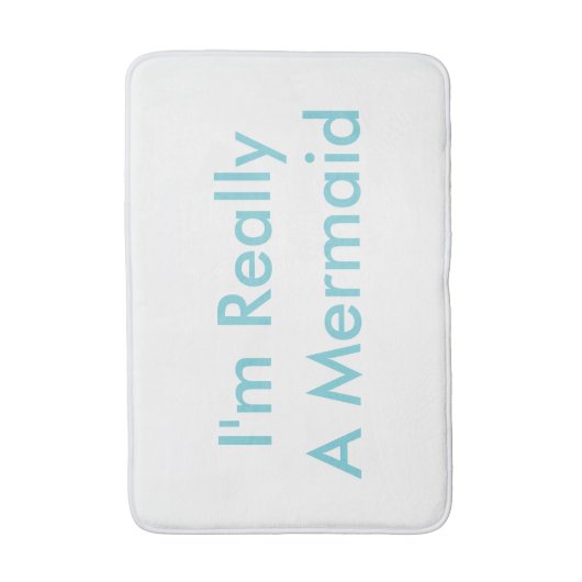 Ik ben echt een zeemeermin bad Matt Badmat (Voorkant Verticaal)
