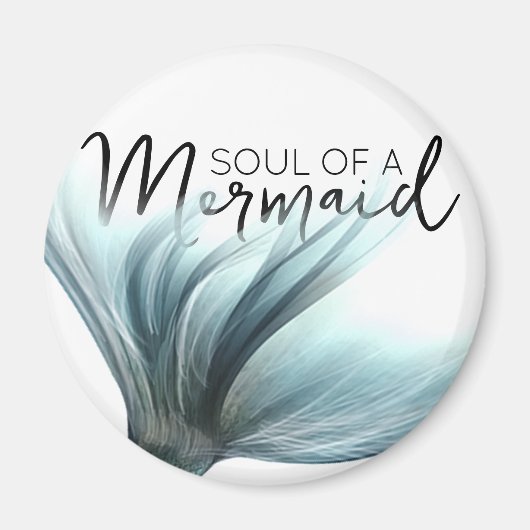 Ik ben echt een zeemeermin | Offerte met Blauwgroe Magneet (Voorkant)