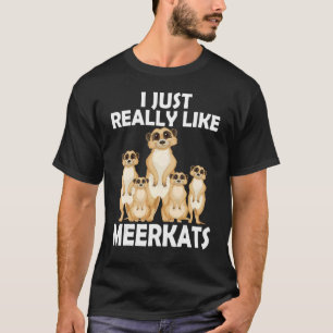 Ik ben echt net als Meerkats Shark Mammal Surikate T-shirt
