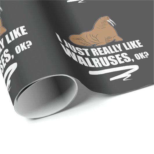 Ik ben echt net als Walrussen. Cadeaupapier (Rol Hoek)