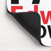 Ik ben Edward Snowden Mousepad Muismat (Hoek)