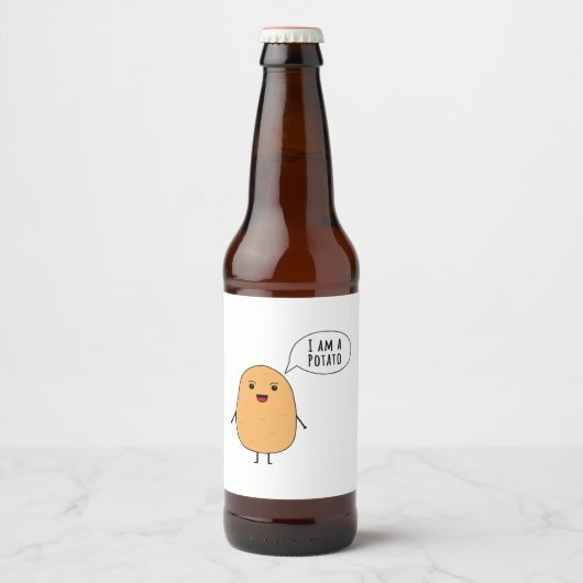Ik ben een aardappel bier etiket (Voorkant)