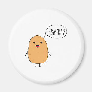 Ik ben een aardappel en trots magneet