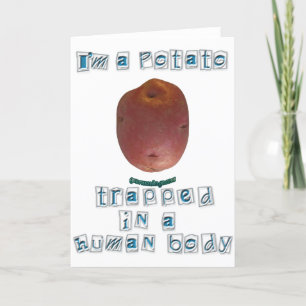 Ik ben een aardappel kaart