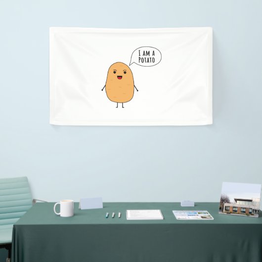 Ik ben een aardappel spandoek (Beurs)