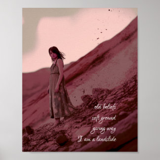 Ik ben een aardverschuiving Posterprint Muurkunst Poster