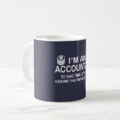 Ik ben een accountant koffiemok (Voorkant links)