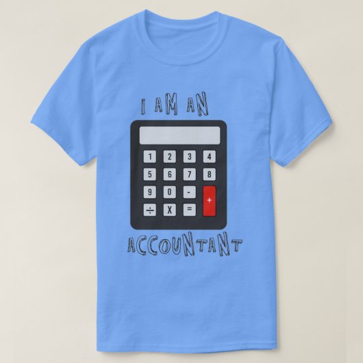 Ik ben een accountant t-shirt (Design voorkant)