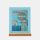 Ik ben een acryl teken waard acryl bord (Voorkant)