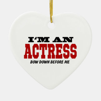 Ik ben een actrice Bow voor me. Keramisch Ornament