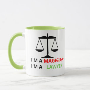 Ik ben een advocaat, geen magiër grappigheidsprij mok
