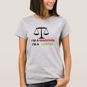 Ik ben een advocaat, geen magiër grappigheidsprijs t-shirt