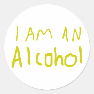 Ik ben een Alcohol Ronde Sticker