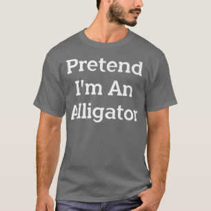 Ik ben een Alligator Costume Party Lazy Funny T-shirt