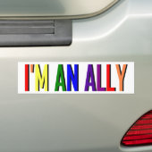 Ik ben een Ally Bumpersticker (Op auto)
