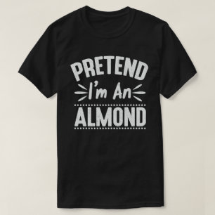Ik ben een Almond Nut Lazy Halloween Costume T-shirt