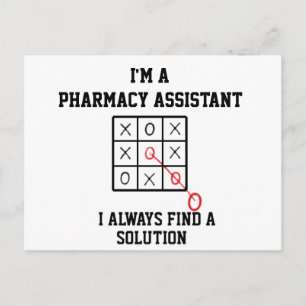 Ik ben een apotheekassistent, ik vind altijd een o briefkaart