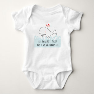 IK BEN EEN AQUAHOLIC WHALE Baby Jersey Bodysuit