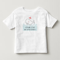 IK BEN EEN AQUAHOLIC WHALE Toddler Fine Jersey THR