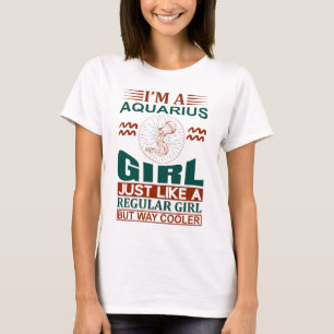 Ik ben een Aquarius Girl Cool Zodiac Sign T-shirt