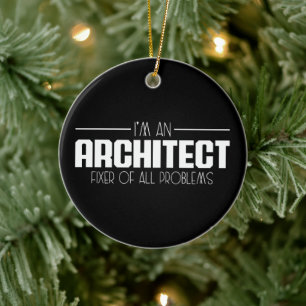 Ik ben een architect die alle problemen oplost keramisch ornament