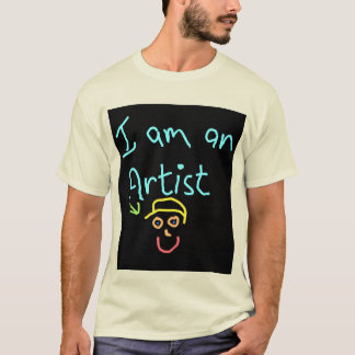 Ik ben een artiest gebroken, briljant en laat op h t-shirt