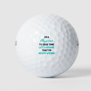 Ik ben een arts om tijd te besparen laten we 2 aan golfballen