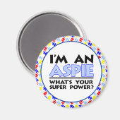 Ik ben een Aspie. Wat is je superkracht? Magneet (Voorkant / Achterkant)