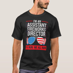 Ik ben een assistent Fireworks Director American F T-shirt