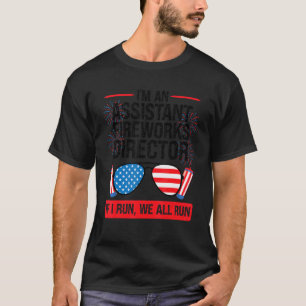 Ik ben een assistent Fireworks Director American F T-shirt