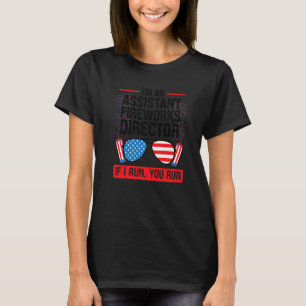 Ik ben een assistent-vuurwerkdirecteur assistent v t-shirt