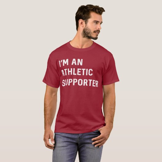 Ik ben een Athletic Supporter T-shirt (Voorkant volledig)